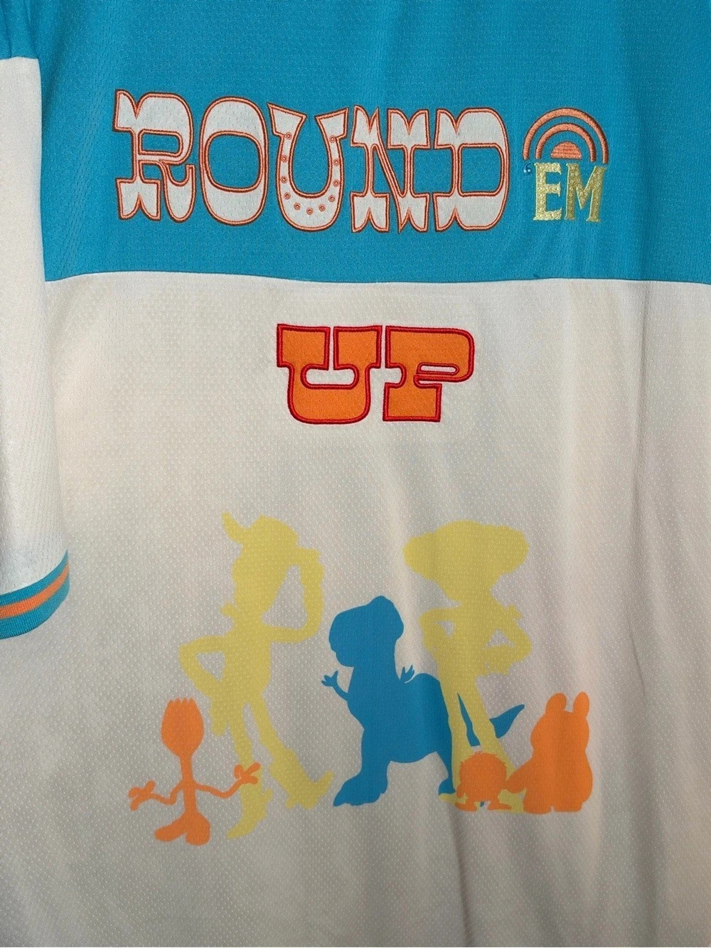 Disneyland Exclusive Woody and Buzz Lightyear Blast Off Round Em Up Jersey - Picture 4 of 7